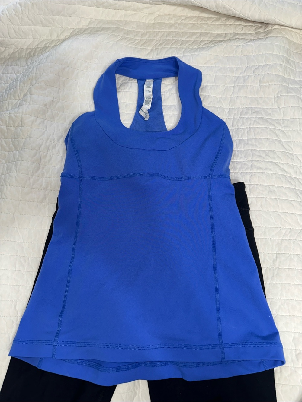 lululemon athletica hydrangea Blue Racerback Tank with bonus pants size vguc - Picture 4 of 5